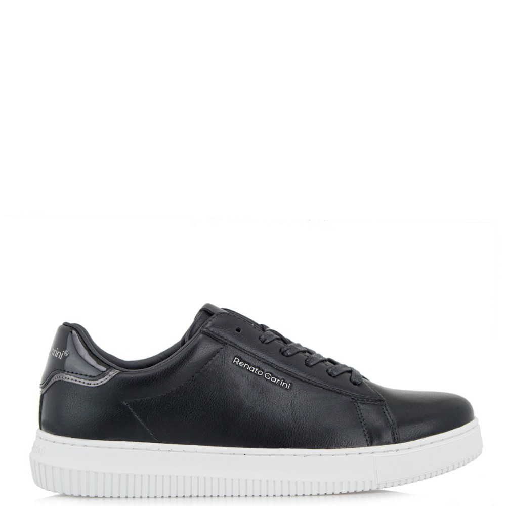 RENATO GARINI</br>Ανδρικά Sneakers Μαύρο/Μαύρο Βερνί Ατσάλι FABIO-2215 Renato Garini RENATO GARINI</br>Ανδρικά Sneakers Μαύρο/Μαύρο Βερνί Ατσάλι FABIO-2215 Renato Garini