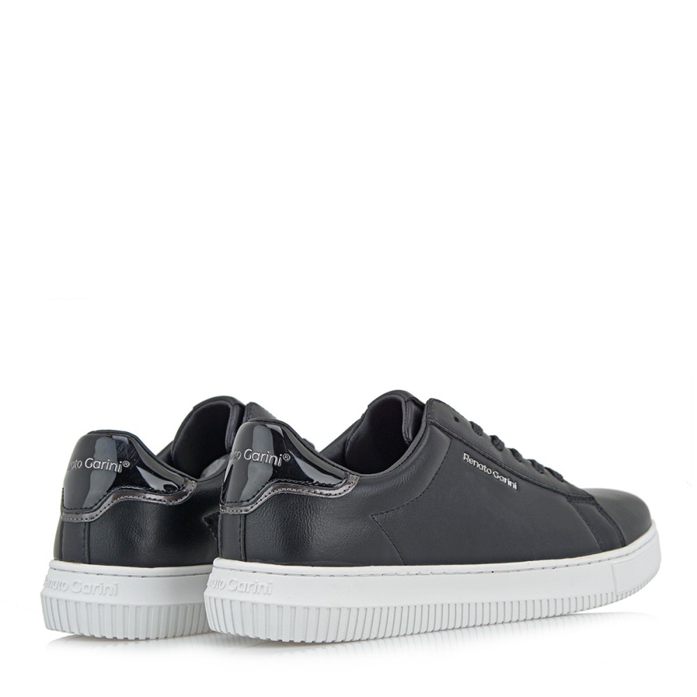 RENATO GARINI</br>Ανδρικά Sneakers Μαύρο/Μαύρο Βερνί Ατσάλι FABIO-2215 Renato Garini RENATO GARINI</br>Ανδρικά Sneakers Μαύρο/Μαύρο Βερνί Ατσάλι FABIO-2215 Renato Garini