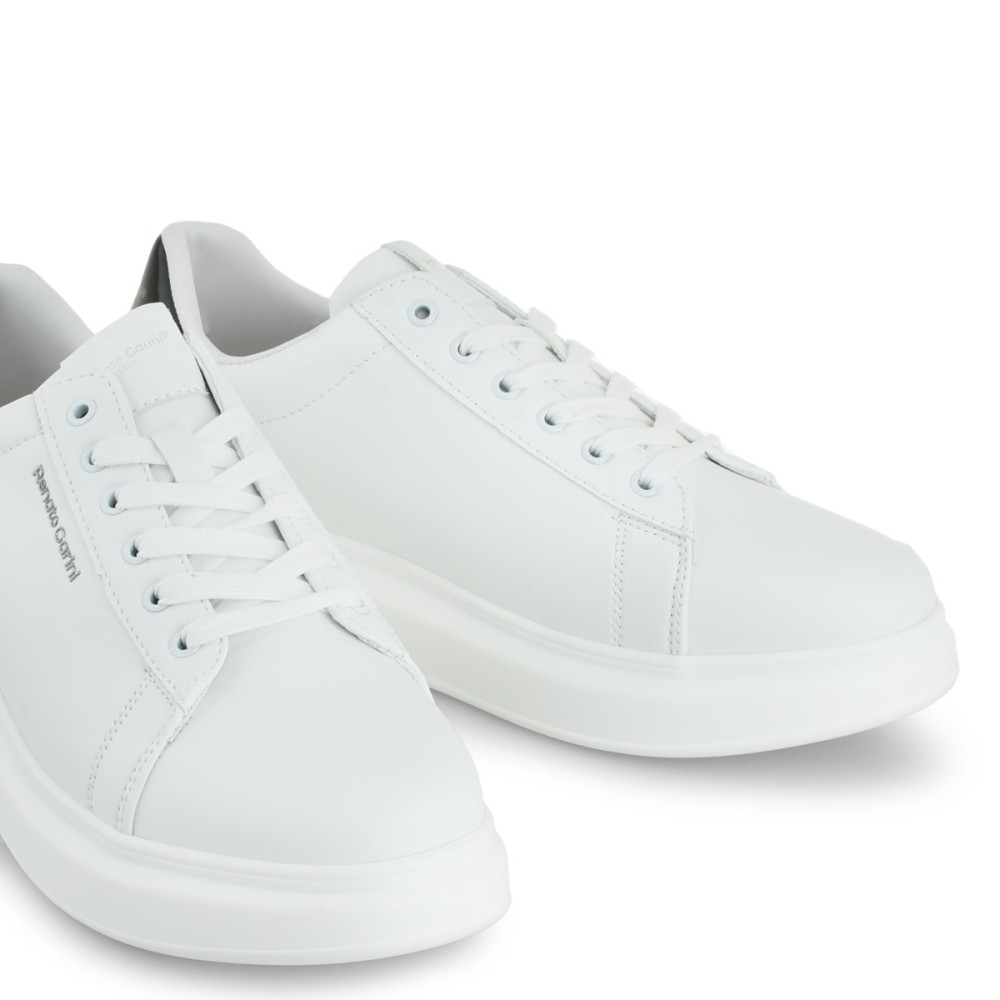 RENATO GARINI</br>Ανδρικά Sneakers Λευκό/Μαύρο Ατσάλι MARCELLO-2215 Renato Garini RENATO GARINI</br>Ανδρικά Sneakers Λευκό/Μαύρο Ατσάλι MARCELLO-2215 Renato Garini
