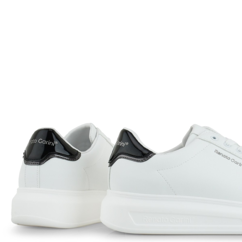 RENATO GARINI</br>Ανδρικά Sneakers Λευκό/Μαύρο Ατσάλι MARCELLO-2215 Renato Garini RENATO GARINI</br>Ανδρικά Sneakers Λευκό/Μαύρο Ατσάλι MARCELLO-2215 Renato Garini