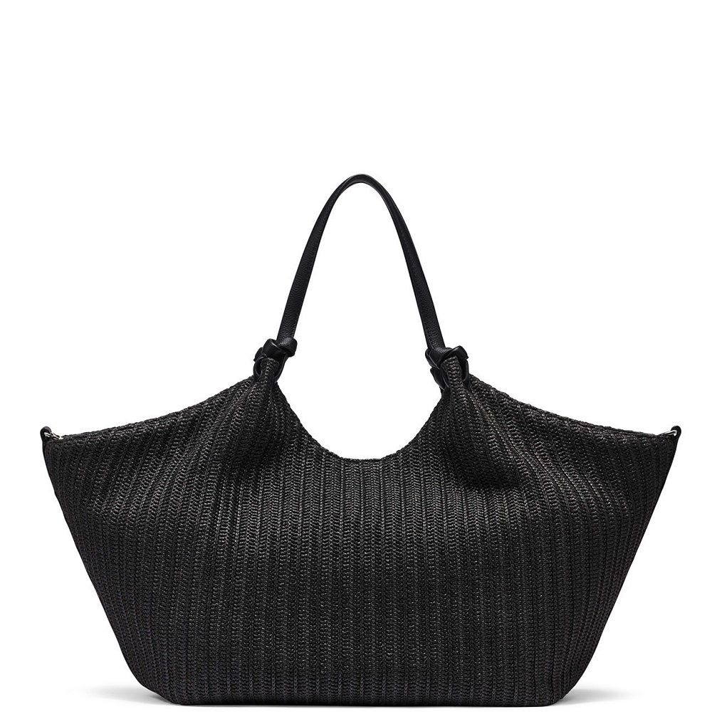 DKNY</br>DKNY PAULA LG R61AOE48-BSV Γυναικεία Τσάντα Tote Μαύρο/Ασημί DKNY</br>DKNY PAULA LG R61AOE48-BSV Γυναικεία Τσάντα Tote Μαύρο/Ασημί