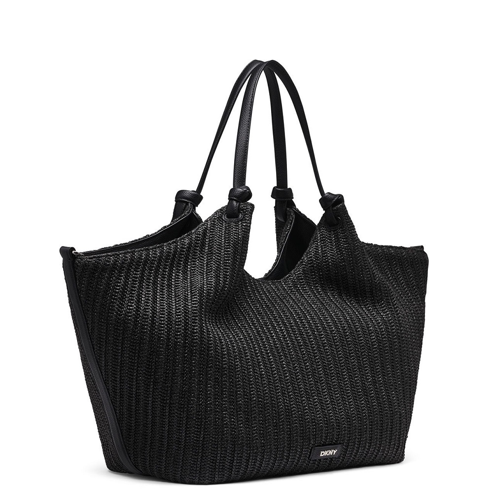 DKNY</br>DKNY PAULA LG R61AOE48-BSV Γυναικεία Τσάντα Tote Μαύρο/Ασημί DKNY</br>DKNY PAULA LG R61AOE48-BSV Γυναικεία Τσάντα Tote Μαύρο/Ασημί
