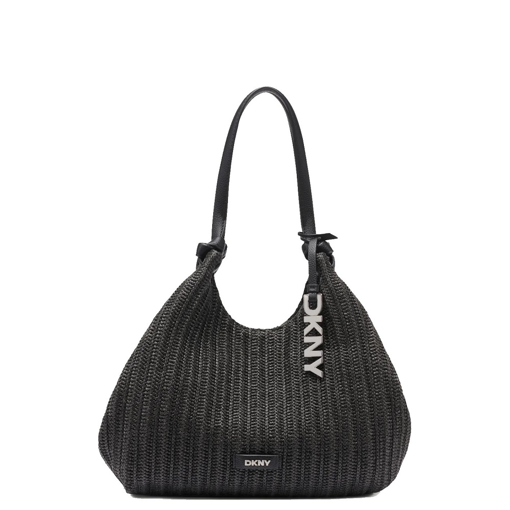 DKNY</br>DKNY PAULA MD R61AOE49-BDS Γυναικεία Τσάντα Tote Μαύρο/Ασημί  