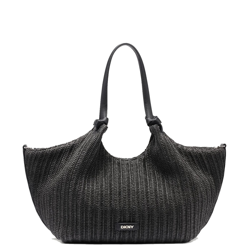DKNY</br>DKNY PAULA MD R61AOE49-BDS Γυναικεία Τσάντα Tote Μαύρο/Ασημί  