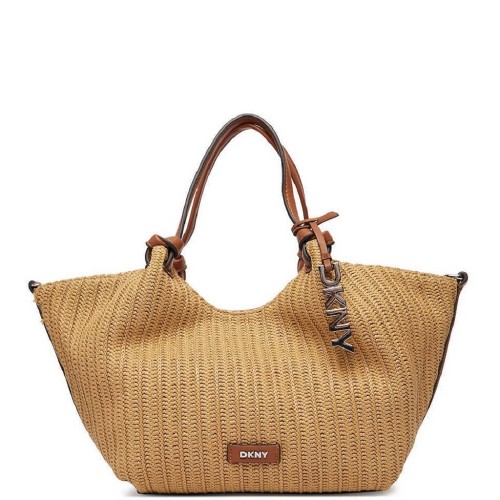DKNY PAULA MD R61AOE49-AR9 Γυναικεία Τσάντα Tote Μπεζ/Ταμπά