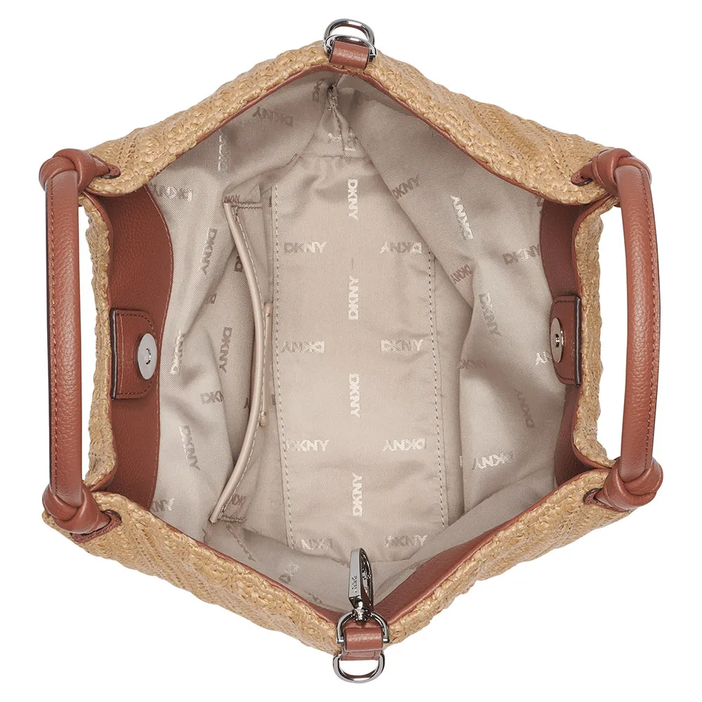 DKNY</br>DKNY PAULA SM R61AOM60-AR9 Γυναικεία Τσάντα Tote Μπεζ/Ταμπά