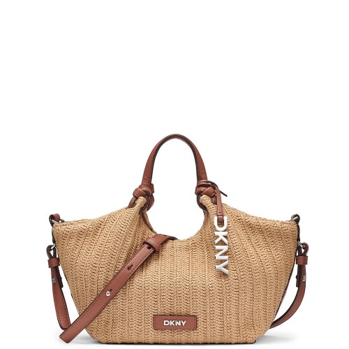 DKNY PAULA SM R61AOM60-AR9 Γυναικεία Τσάντα Tote Μπεζ/Ταμπά