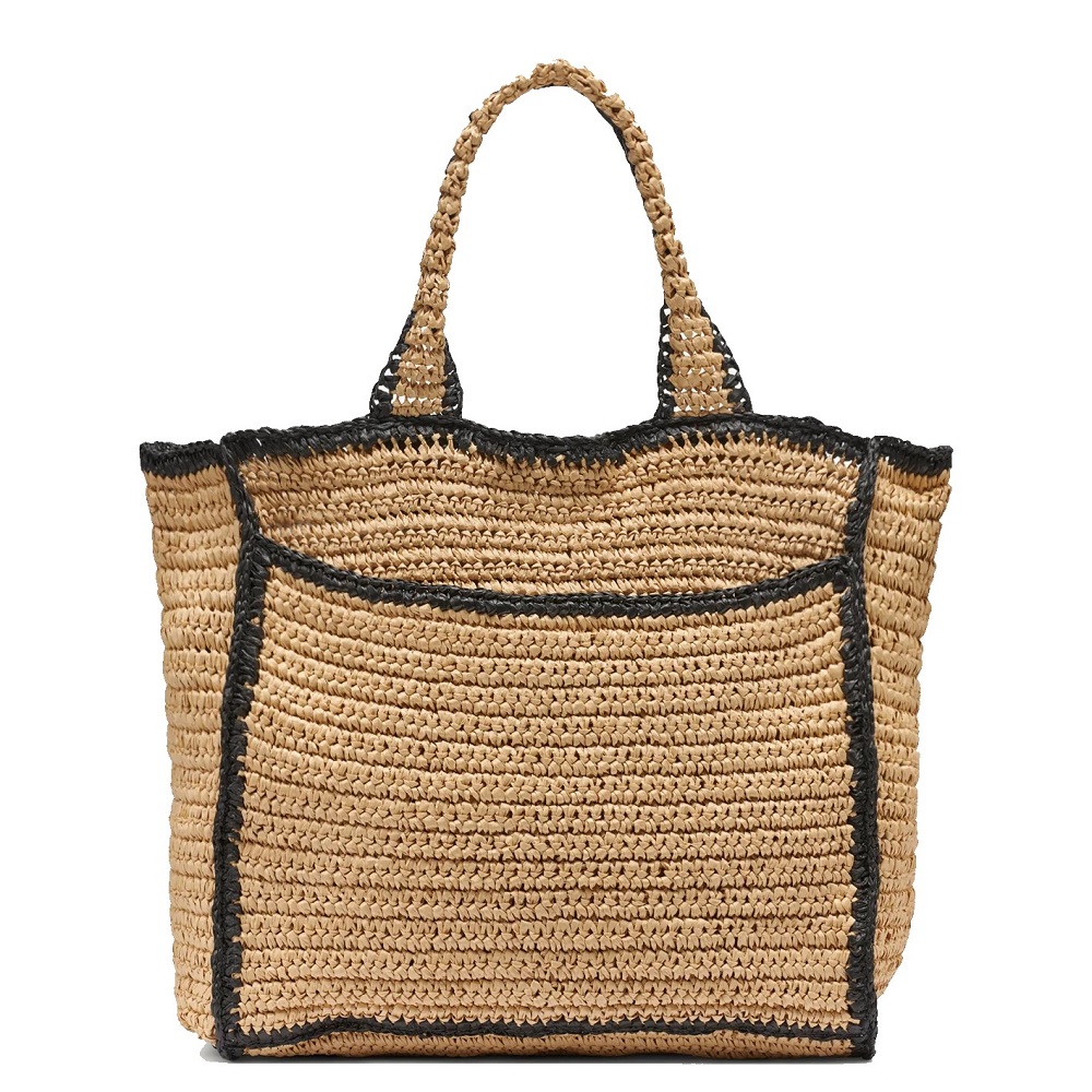 DKNY</br>DKNY HADLEE MD R61AYR57-NAX Γυναικεία Τσάντα Tote Μπεζ/Μαύρο