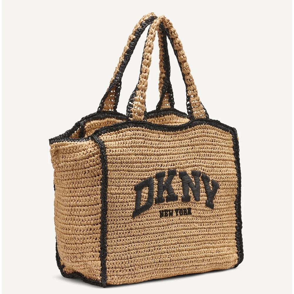 DKNY</br>DKNY HADLEE MD R61AYR57-NAX Γυναικεία Τσάντα Tote Μπεζ/Μαύρο