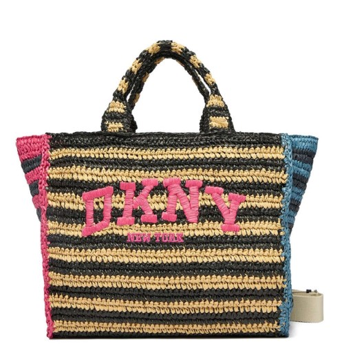 DKNY HADLEE MD R61AYR57-AO7 Γυναικεία Τσάντα Tote Ροζ/Μπλε