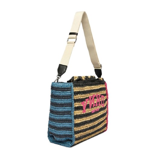 DKNY HADLEE MD R61AYR57-AO7 Γυναικεία Τσάντα Tote Ροζ/Μπλε