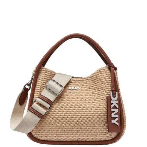 DKNY CAPRI MD R61CDK69-AR9 Γυναικεία Τσάντα Hobos Μπεζ/Ταμπά