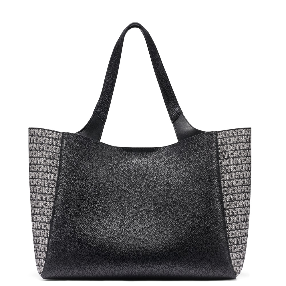 DKNY</br>DKNY WILLA R61D5G32-BSV Γυναικεία Τσάντα Tote Μαύρο/Ασημί DKNY</br>DKNY WILLA R61D5G32-BSV Γυναικεία Τσάντα Tote Μαύρο/Ασημί