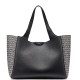 DKNY</br>DKNY WILLA R61D5G32-BSV Γυναικεία Τσάντα Tote Μαύρο/Ασημί DKNY</br>DKNY WILLA R61D5G32-BSV Γυναικεία Τσάντα Tote Μαύρο/Ασημί