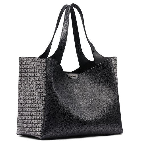 DKNY WILLA R61D5G32-BSV Γυναικεία Τσάντα Tote Μαύρο/Ασημί