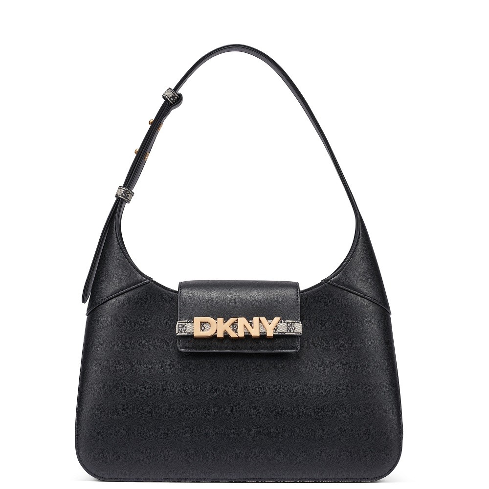 DKNY</br>DKNY AVRIL R6236L20-BGD Γυναικεία Τσάντα Ώμου Μαύρο/Χρυσό DKNY</br>DKNY AVRIL R6236L20-BGD Γυναικεία Τσάντα Ώμου Μαύρο/Χρυσό