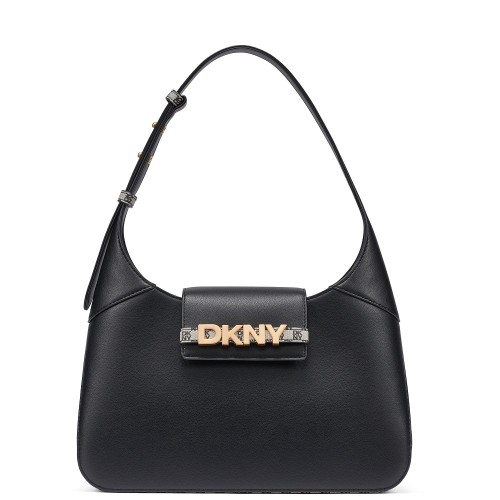 DKNY AVRIL R6236L20-BGD Γυναικεία Τσάντα Ώμου Μαύρο/Χρυσό