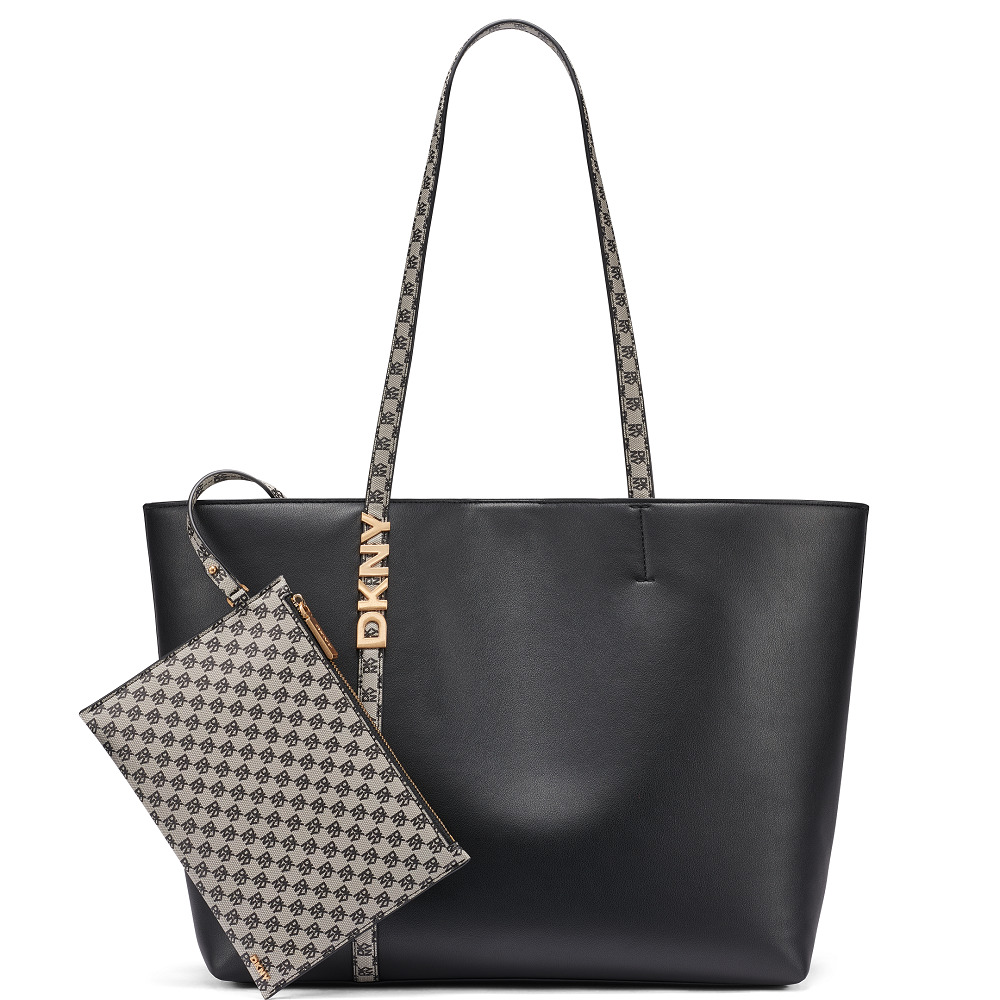 DKNY</br>DKNY AVRIL R62A6G54-BGD Γυναικεία Τσάντα Tote Μαύρο/Χρυσό DKNY</br>DKNY AVRIL R62A6G54-BGD Γυναικεία Τσάντα Tote Μαύρο/Χρυσό