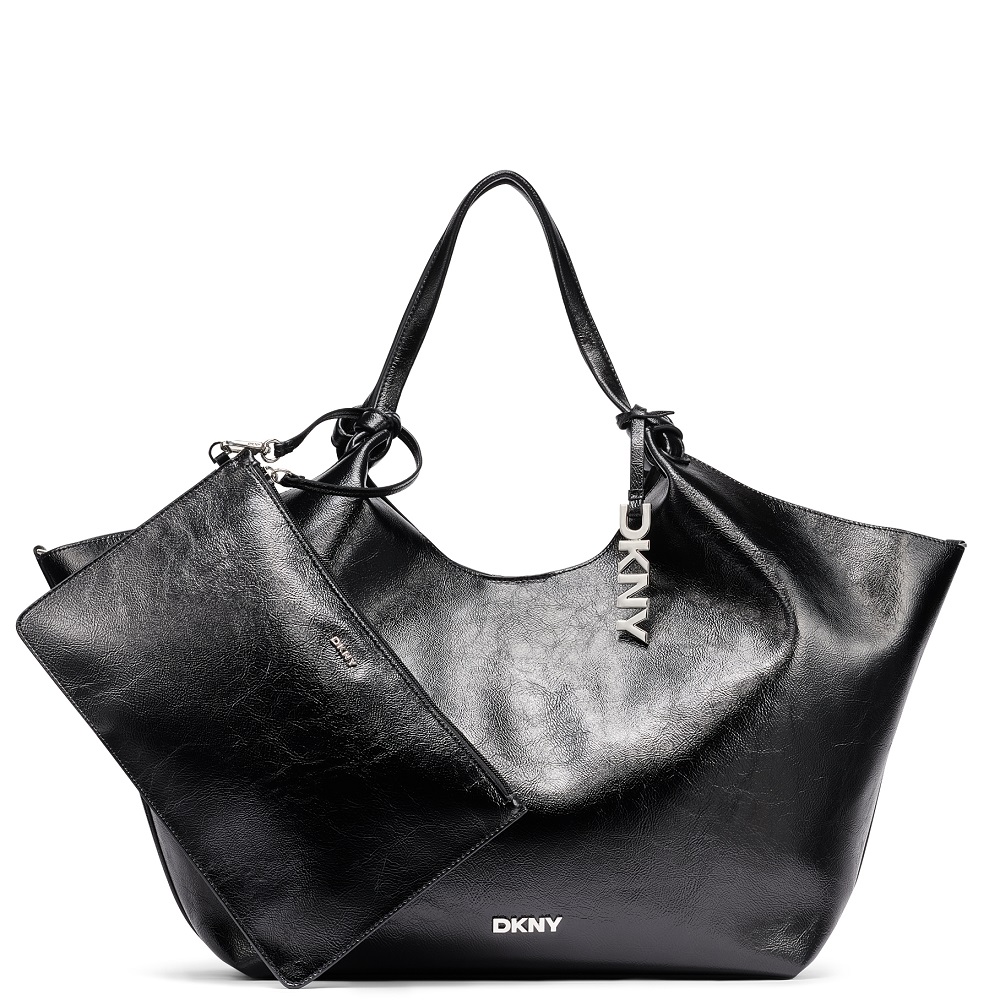 DKNY</br>DKNY PAULA LG R62AXE48-BSV Γυναικεία Τσάντα Tote Μαύρο/Ασημί DKNY</br>DKNY PAULA LG R62AXE48-BSV Γυναικεία Τσάντα Tote Μαύρο/Ασημί