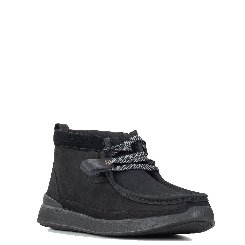 CLARKS</br>Ανδρικά Μποτάκια Μαύρο Nubuck RACE LITE WALLY Clarks CLARKS</br>Ανδρικά Μποτάκια Μαύρο Nubuck RACE LITE WALLY Clarks