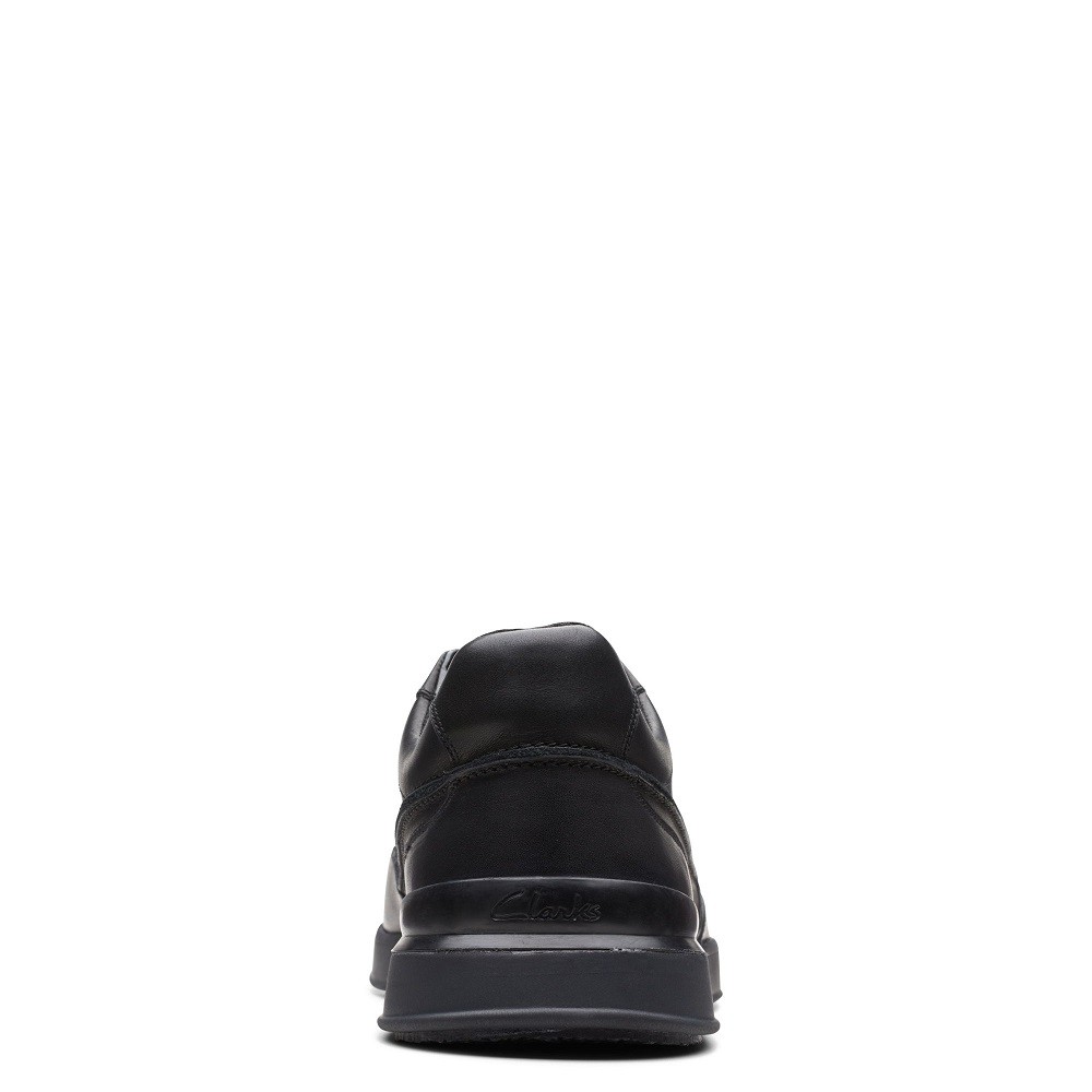 CLARKS</br>Ανδρικά Sneakers Μαύρο Δέρμα RACE LITE LACE Clarks CLARKS</br>Ανδρικά Sneakers Μαύρο Δέρμα RACE LITE LACE Clarks