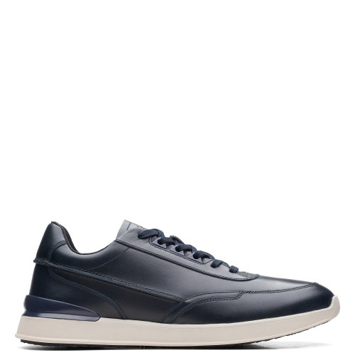 Ανδρικά Sneakers Μπλε Δέρμα RACE LITE LACE Clarks