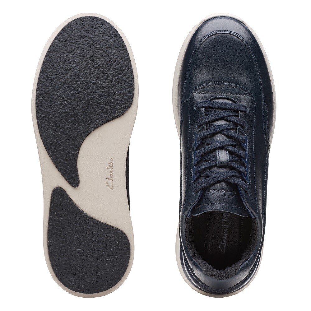 CLARKS</br>Ανδρικά Sneakers Μπλε Δέρμα RACE LITE LACE Clarks CLARKS</br>Ανδρικά Sneakers Μπλε Δέρμα RACE LITE LACE Clarks