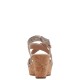 CLARKS</br>Γυναικείες Πλατφόρμες Μπεζ Μεταλλικό  ROSE WAY Clarks