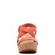 CLARKS</br>Γυναικείες Πλατφόρμες Κοραλί Suede ROSE WAY Clarks