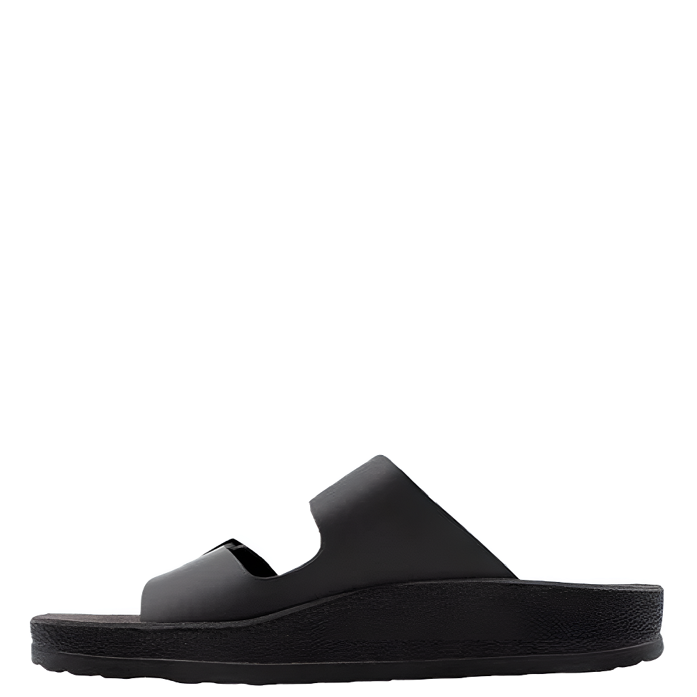 FANTASY SANDALS</br>Ανδρικές Παντόφλες Μαύρο Δέρμα S001 LEONIDAS Fantasy Sandals FANTASY SANDALS</br>Ανδρικές Παντόφλες Μαύρο Δέρμα S001 LEONIDAS Fantasy Sandals
