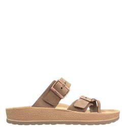 Ανδρικές Παντόφλες Καφέ Δέρμα S005 ARIS Fantasy Sandals