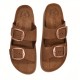 FANTASY SANDALS</br>Fantasy Sandals S1100 ZEFI Γυναικεία Πλατφόρμες Καφέ Δέρμα FANTASY SANDALS</br>Fantasy Sandals S1100 ZEFI Γυναικεία Πλατφόρμες Καφέ Δέρμα