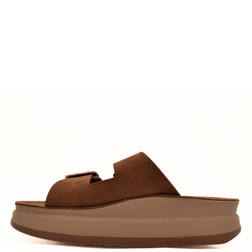 FANTASY SANDALS</br>Fantasy Sandals S1100 ZEFI Γυναικεία Πλατφόρμες Καφέ Δέρμα FANTASY SANDALS</br>Fantasy Sandals S1100 ZEFI Γυναικεία Πλατφόρμες Καφέ Δέρμα