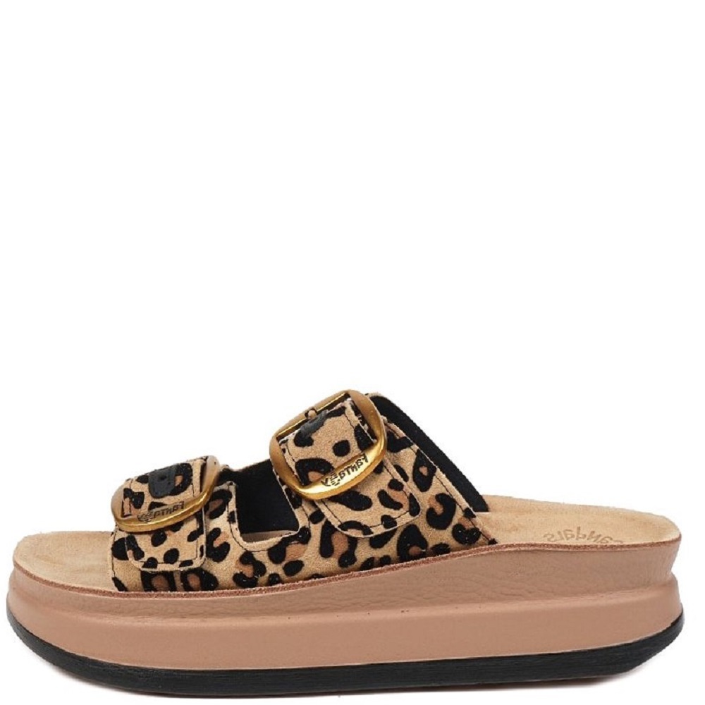 FANTASY SANDALS</br>Γυναικείες Πλατφόρμες Μπεζ/Μαύρο Λεοπάρ ΄Δέρμα S1100 ZEFI Fantasy Sandals FANTASY SANDALS</br>Γυναικείες Πλατφόρμες Μπεζ/Μαύρο Λεοπάρ ΄Δέρμα S1100 ZEFI Fantasy Sandals