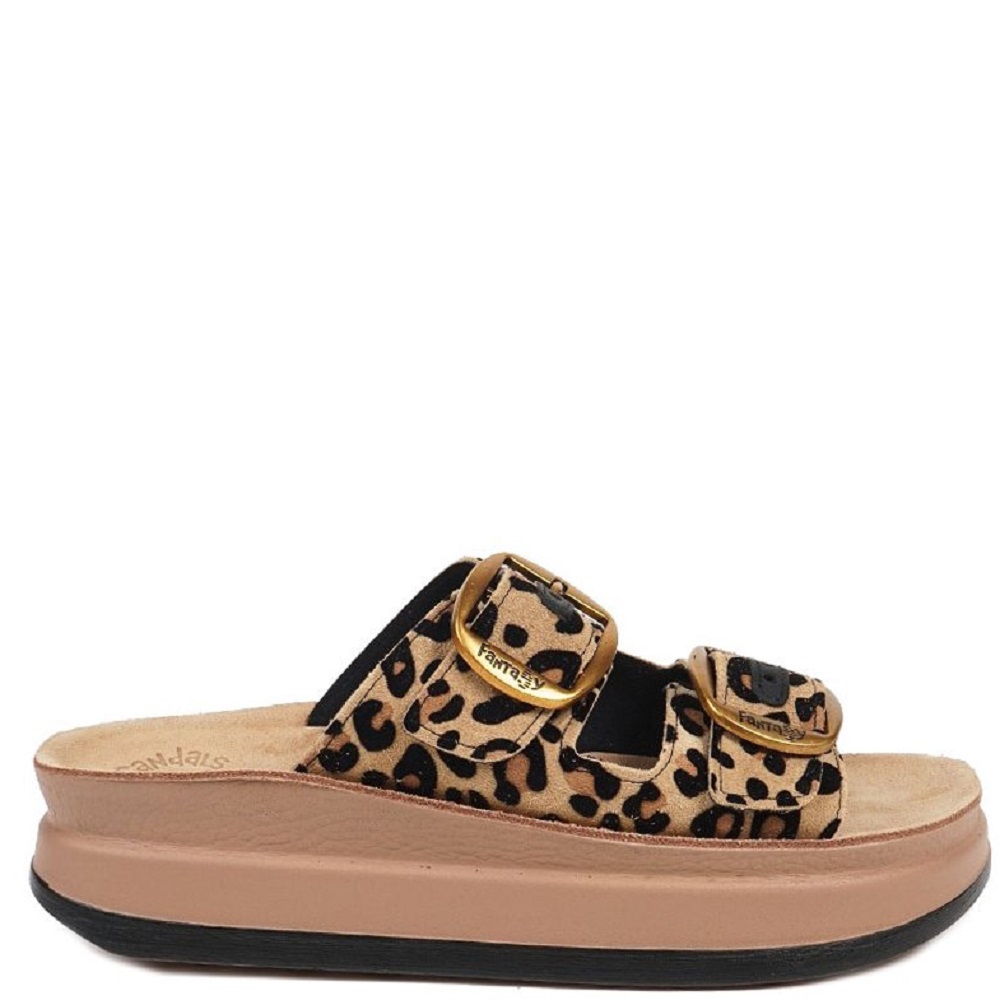 FANTASY SANDALS</br>Γυναικείες Πλατφόρμες Μπεζ/Μαύρο Λεοπάρ ΄Δέρμα S1100 ZEFI Fantasy Sandals FANTASY SANDALS</br>Γυναικείες Πλατφόρμες Μπεζ/Μαύρο Λεοπάρ ΄Δέρμα S1100 ZEFI Fantasy Sandals