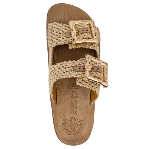 Fantasy Saldals S1111 BAMBOO Γυναικείες Πλατφόρμες Μπεζ