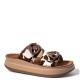 FANTASY SANDALS</br>Fantasy Sandals S1121 ABEBA Γυναικείες Πλατφόρμες Καφέ Cow Δέρμα