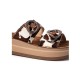 FANTASY SANDALS</br>Fantasy Sandals S1121 ABEBA Γυναικείες Πλατφόρμες Καφέ Cow Δέρμα