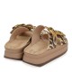 FANTASY SANDALS</br>Fantasy Sandals S1121 ABEBA Γυναικείες Πλατφόρμες Καφέ Africana Δέρμα