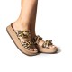 FANTASY SANDALS</br>Fantasy Sandals S1121 ABEBA Γυναικείες Πλατφόρμες Καφέ Africana Δέρμα