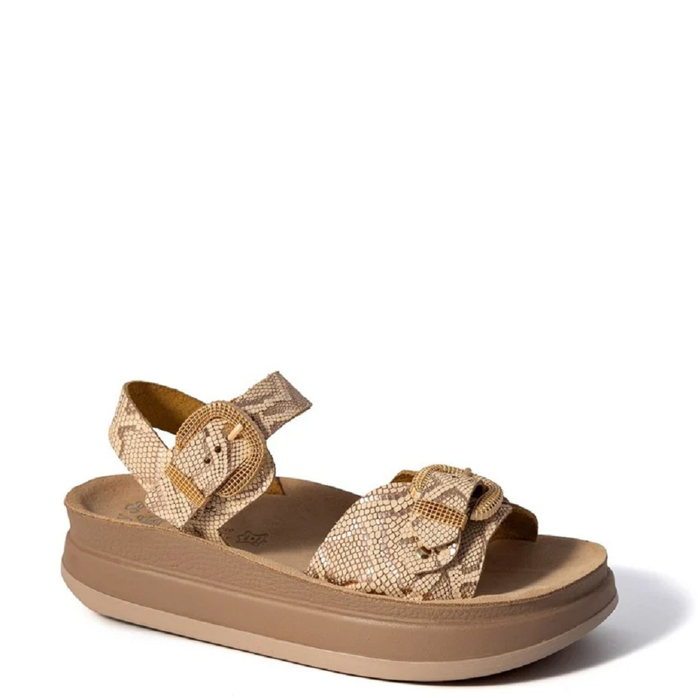 FANTASY SANDALS</br>Fantasy Sandals S1122 MILEY Γυναικείες Πλατφόρμες Ροζ Χρυσό Δέρμα