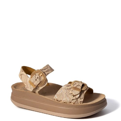 Fantasy Sandals S1122 MILEY Γυναικείες Πλατφόρμες Ροζ Χρυσό Δέρμα