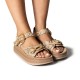 FANTASY SANDALS</br>Fantasy Sandals S1122 MILEY Γυναικείες Πλατφόρμες Ροζ Χρυσό Δέρμα