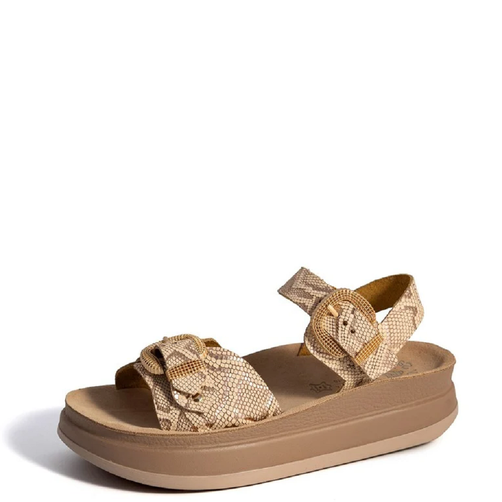 FANTASY SANDALS</br>Fantasy Sandals S1122 MILEY Γυναικείες Πλατφόρμες Ροζ Χρυσό Δέρμα