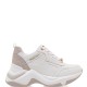 RENATO GARINI</br>Γυναικεία Sneakers Λευκό/Πλατίνα με στάμπα 106-21EX40 Renato Garini