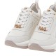 RENATO GARINI</br>Γυναικεία Sneakers Λευκό/Πλατίνα με στάμπα 106-21EX40 Renato Garini