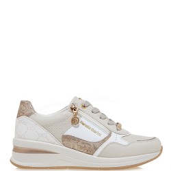 Γυναικεία Sneakers Off white/Πλατίνα Φίδι με στάμπα 2088-41EX61 Renato Garini