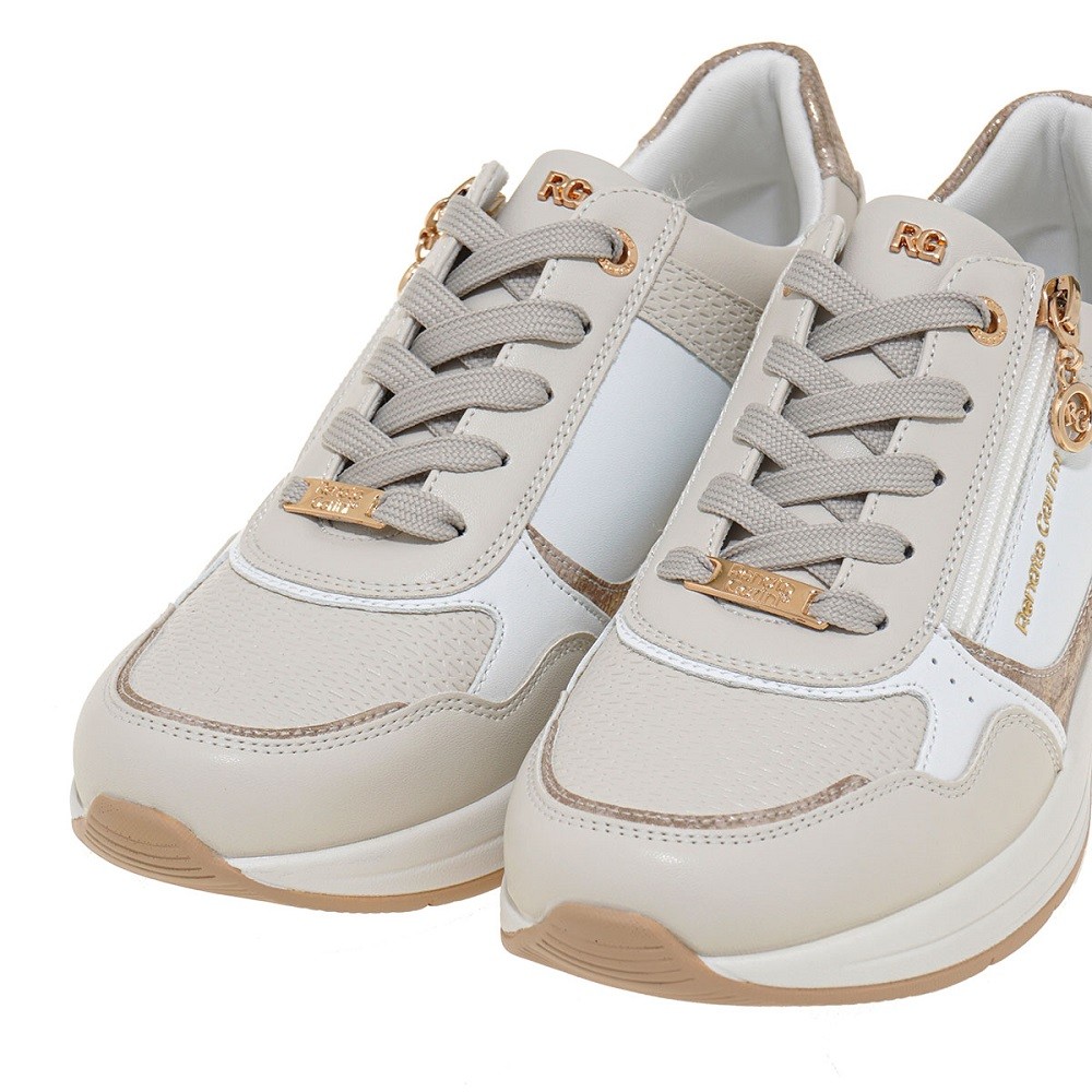 RENATO GARINI</br>Γυναικεία Sneakers Off white/Πλατίνα Φίδι με στάμπα 2088-41EX61 Renato Garini RENATO GARINI</br>Γυναικεία Sneakers Off white/Πλατίνα Φίδι με στάμπα 2088-41EX61 Renato Garini