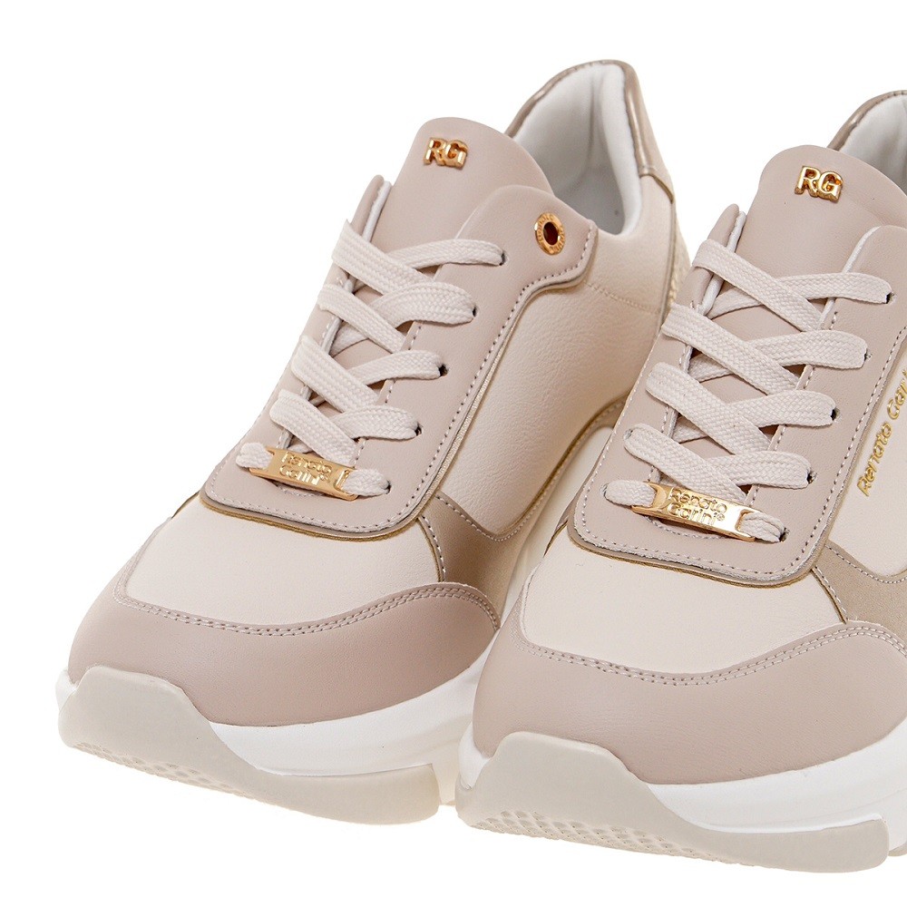 RENATO GARINI</br>Γυναικεία Sneakers Κρέμα/Πλατίνα Φίδι 106-41EX12 Renato Garini RENATO GARINI</br>Γυναικεία Sneakers Κρέμα/Πλατίνα Φίδι 106-41EX12 Renato Garini