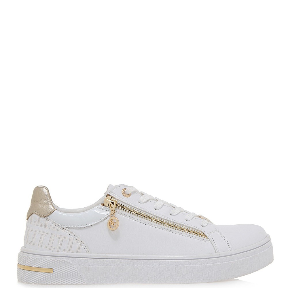 RENATO GARINI</br>Γυναικεία Sneakers Λευκό/Πλατίνα με στάμπα 23WS10103 Renato Garini RENATO GARINI</br>Γυναικεία Sneakers Λευκό/Πλατίνα με στάμπα 23WS10103 Renato Garini
